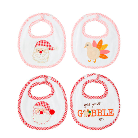 Reversible Thanksgiving & Christmas Bib