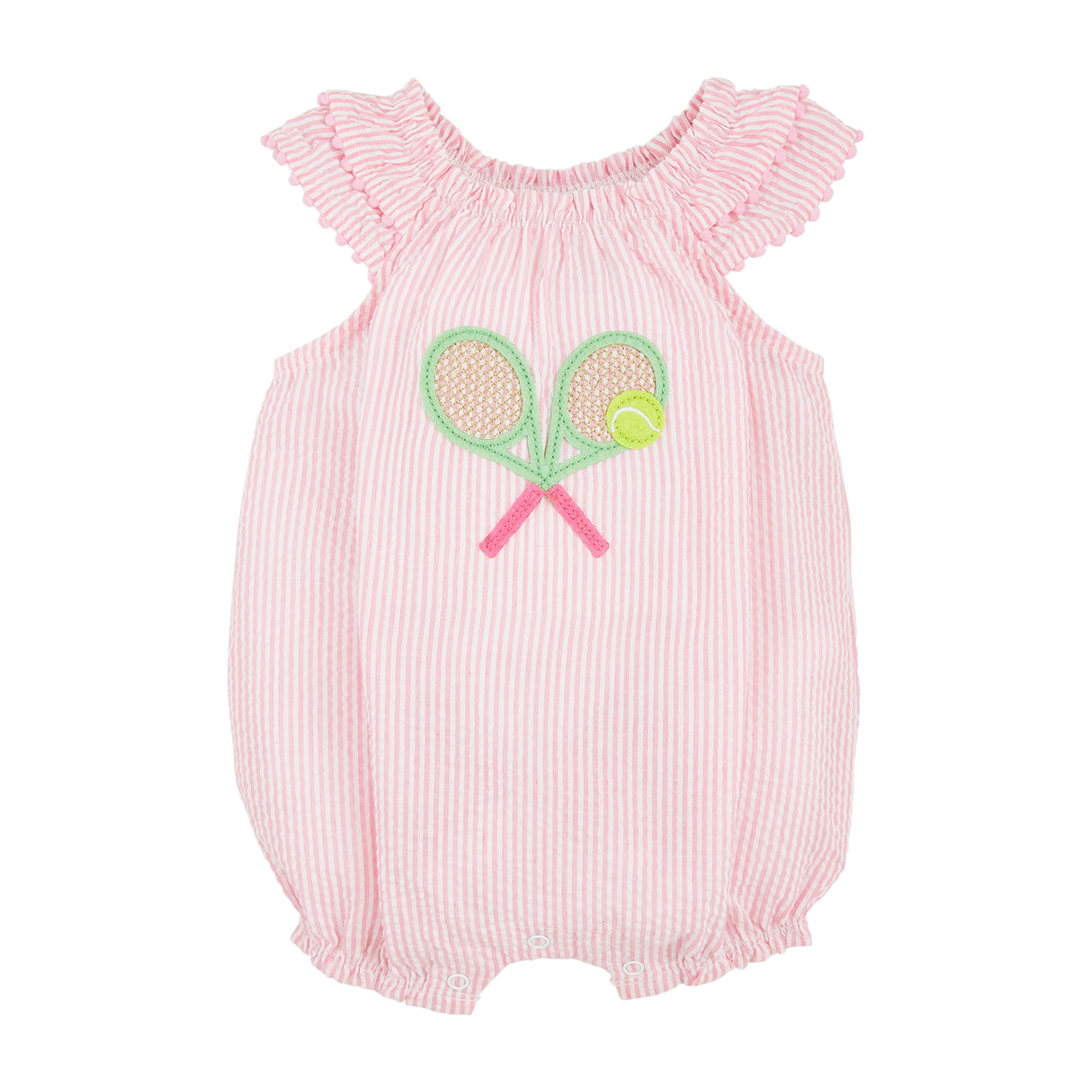 Tennis Pink Seersucker Bubble
