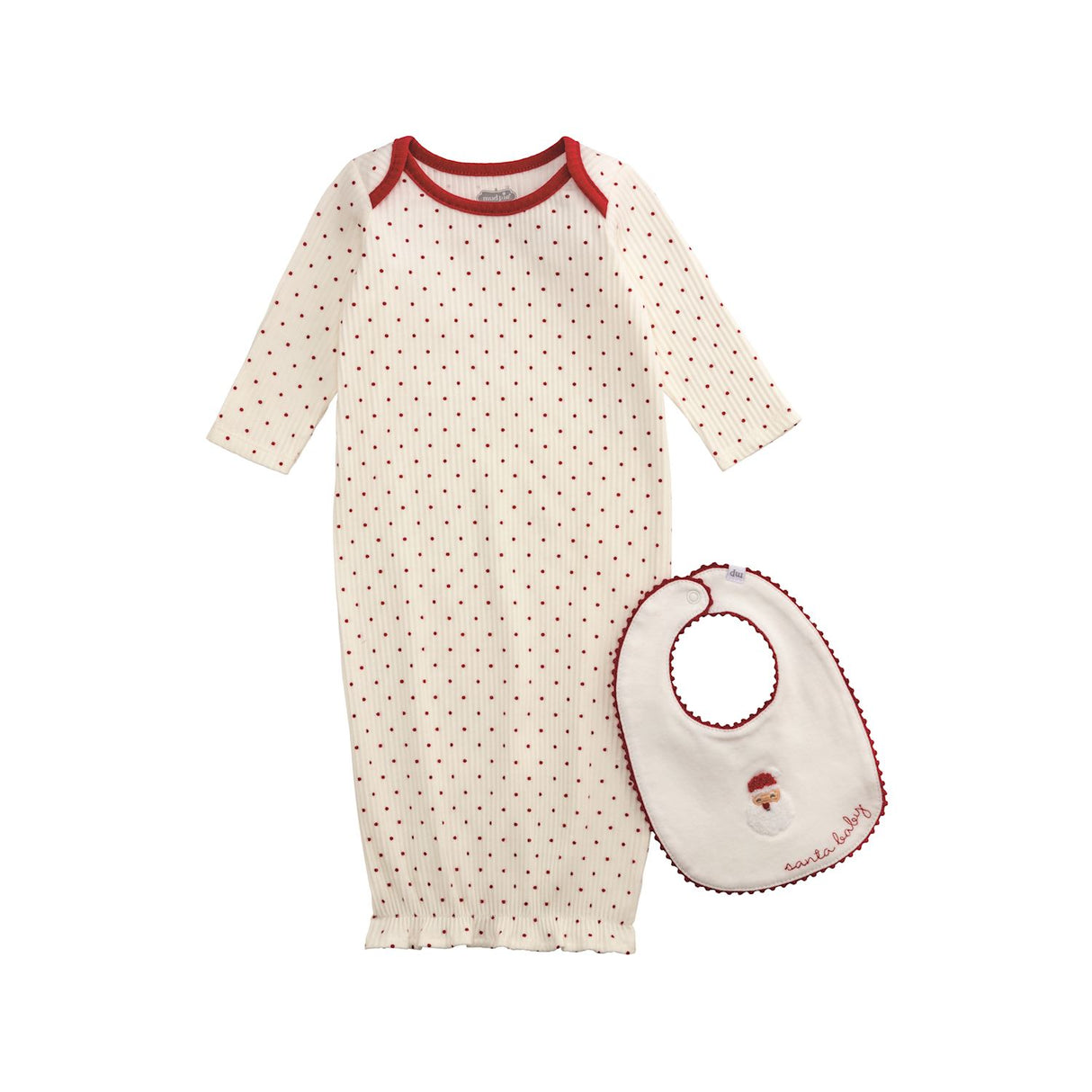 Santa Baby Gown & Bib Set