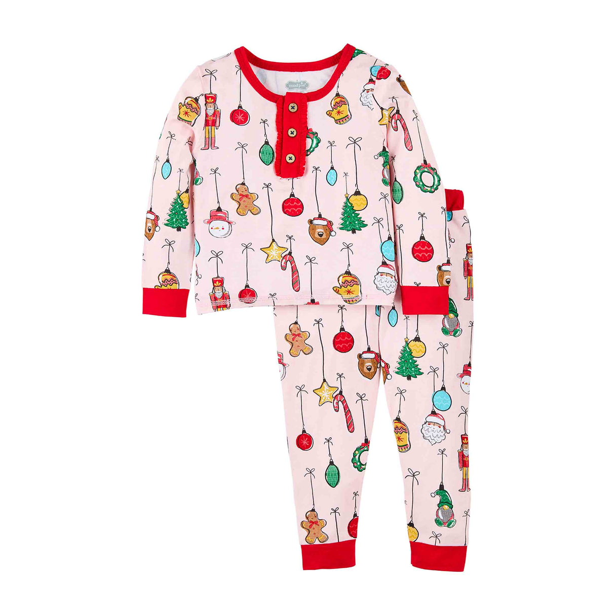 Pink Ornament Pajama Set