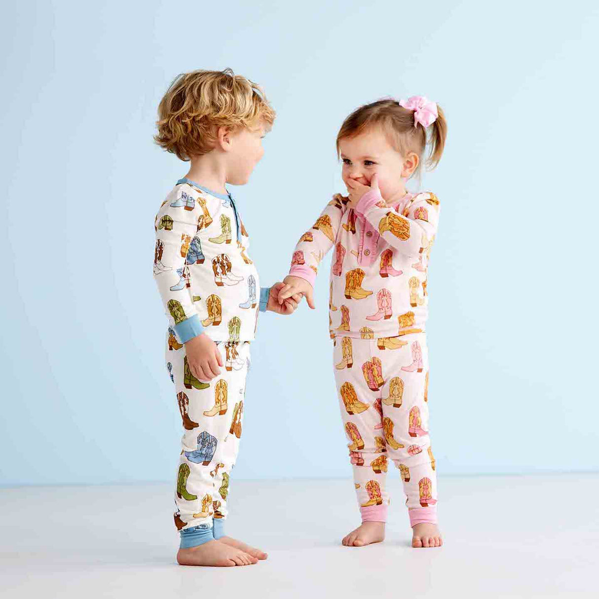 Cowboy Boot Pajama Set