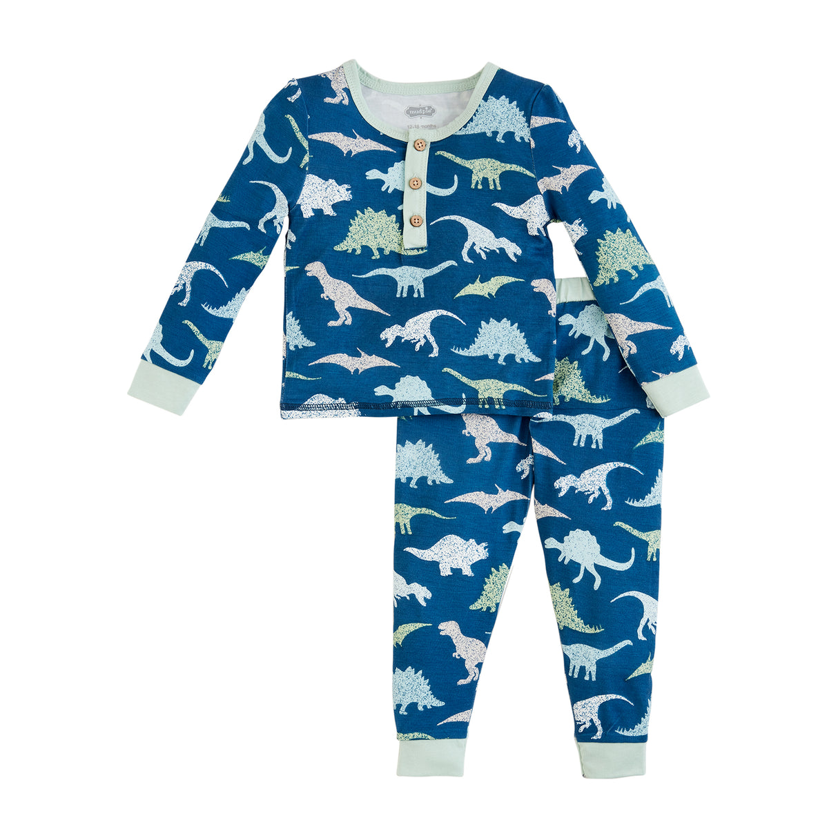 Blue Dino Glow in the Dark PJ Set