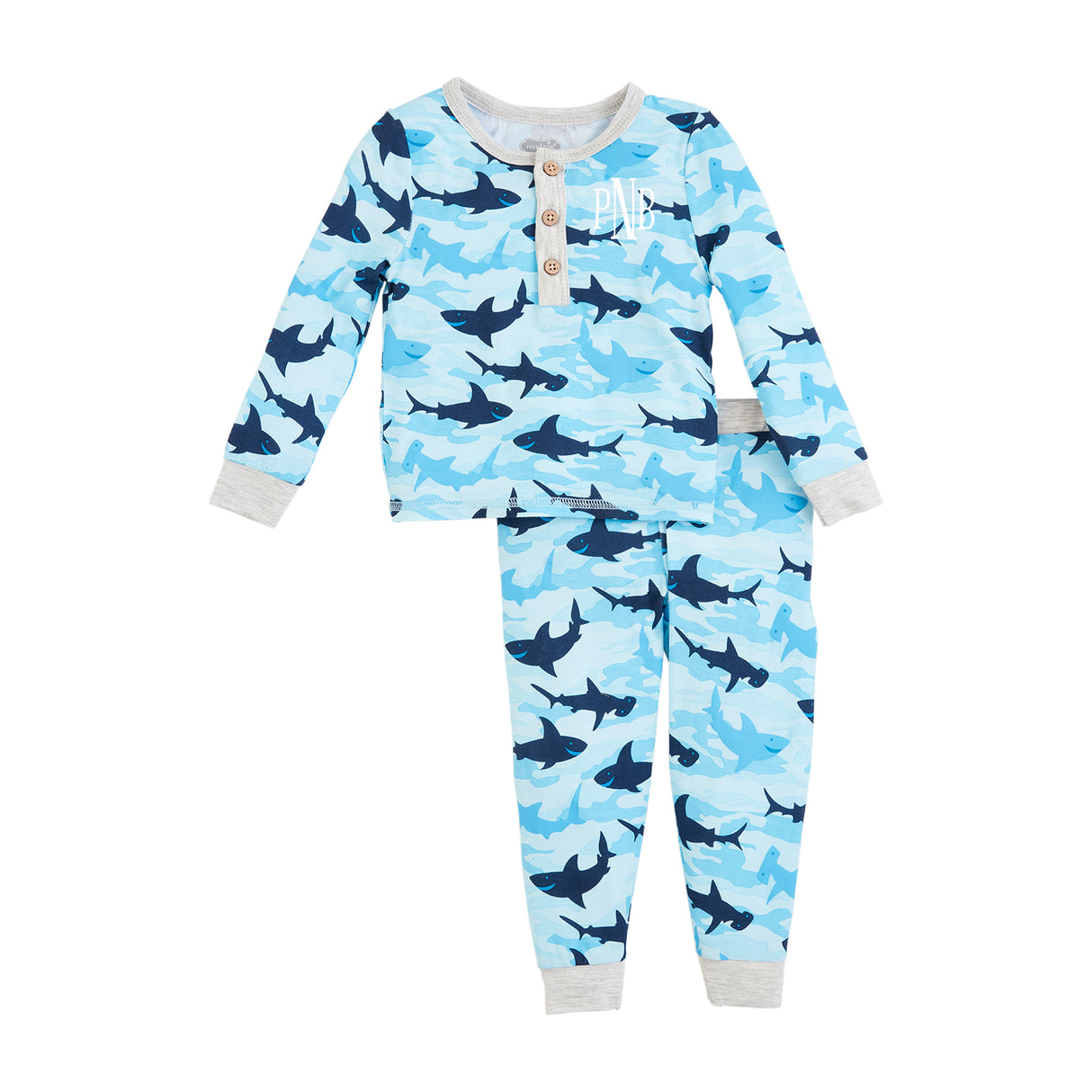 Camo Shark Glow in the Dark PJ Set