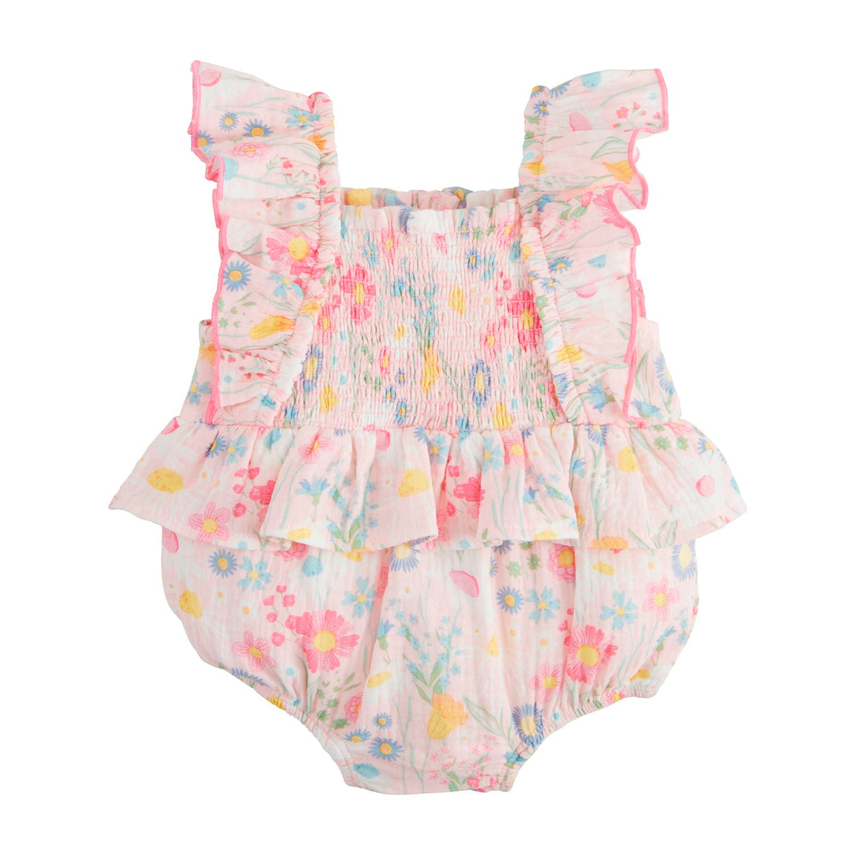 Pink Floral Ruffle Bubble