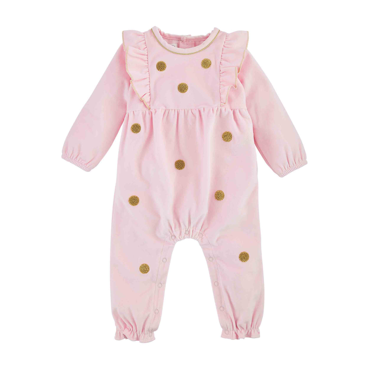 Gold Dot Pink One-Piece