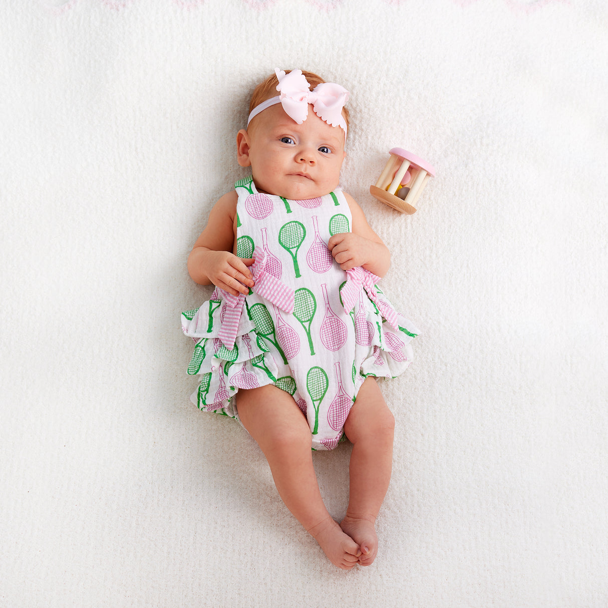 Pink Tennis Ruffle Sun Bubble