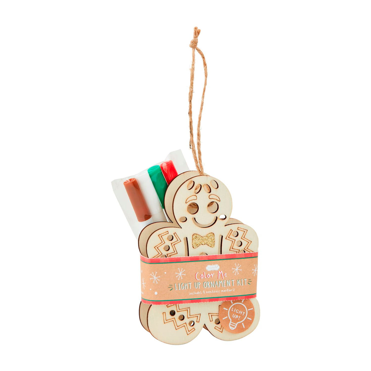 Color-Me Light-Up Wood Ornament