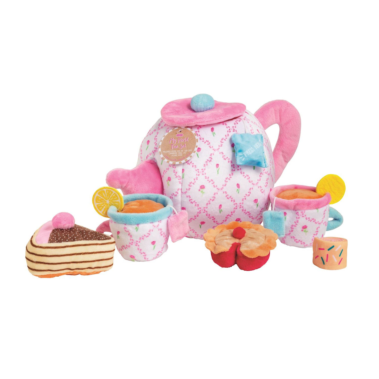 Tea Party Pink Plush Set