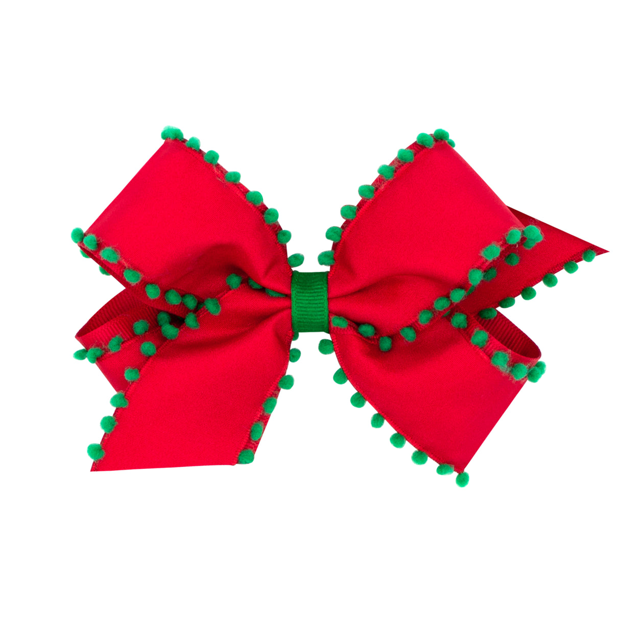 Pom Pom & Grosgrain Bow