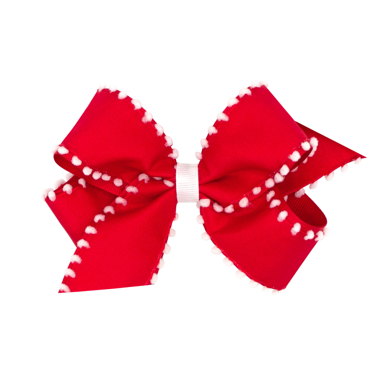 Pom Pom & Grosgrain Bow