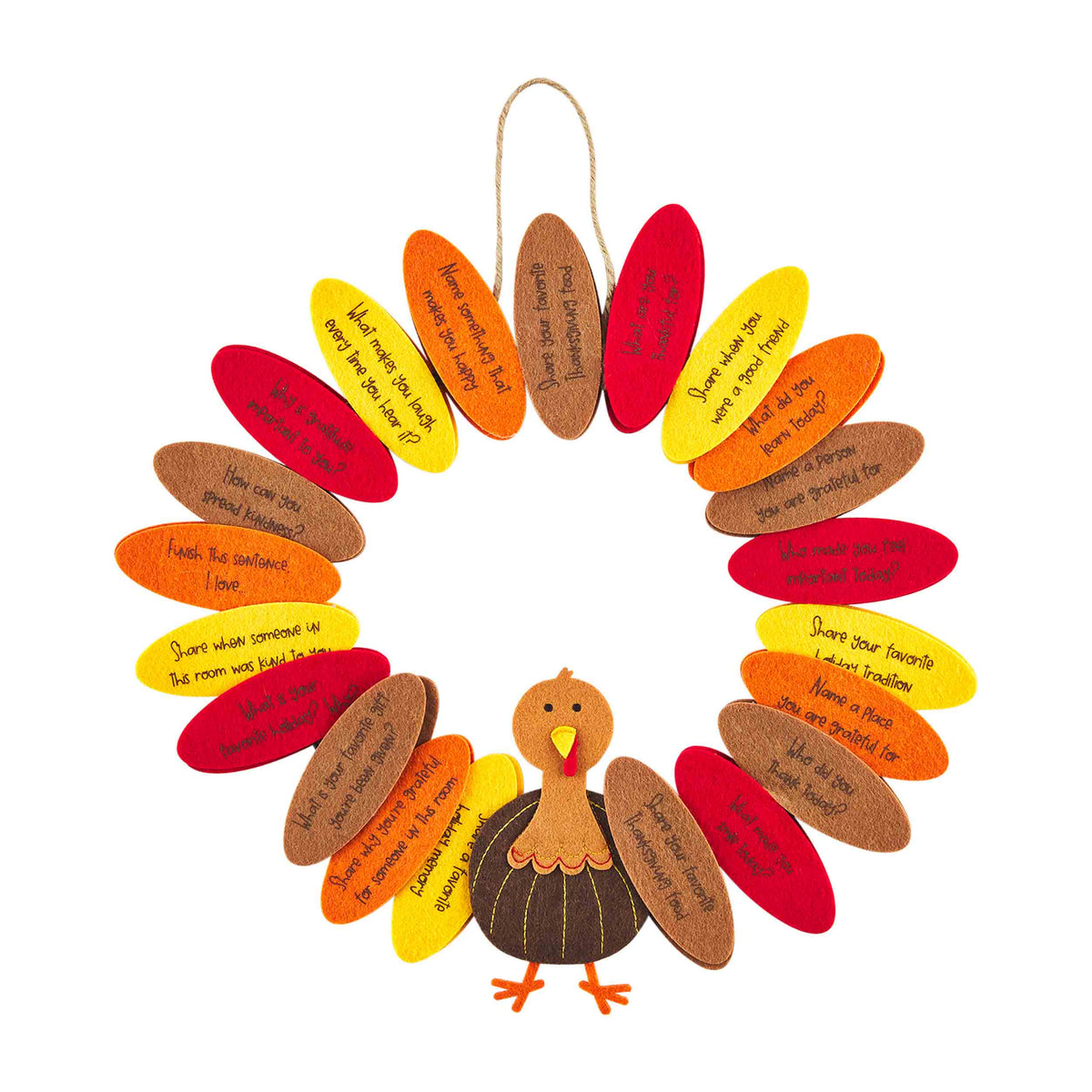 Turkey Gratitude Wreath
