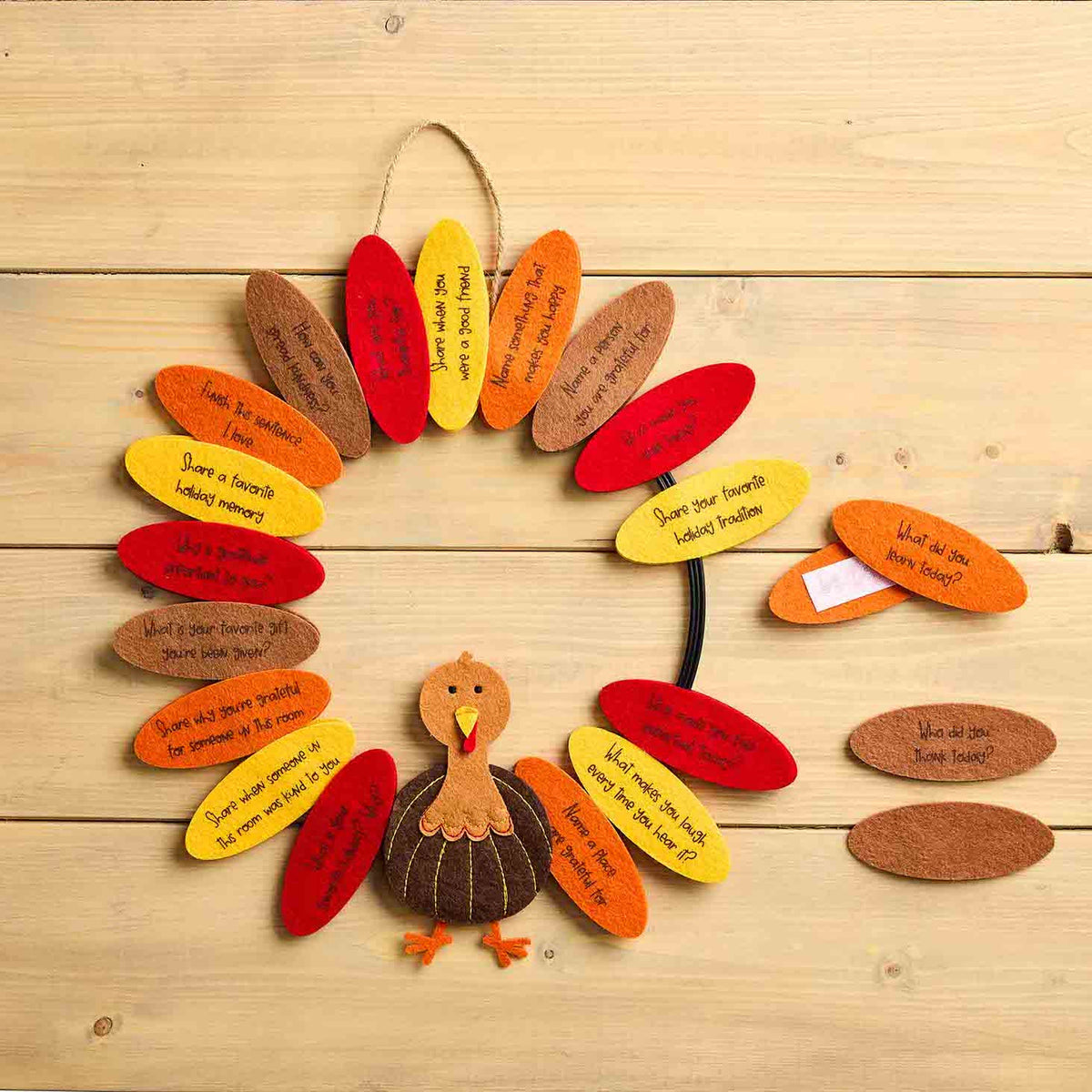 Turkey Gratitude Wreath