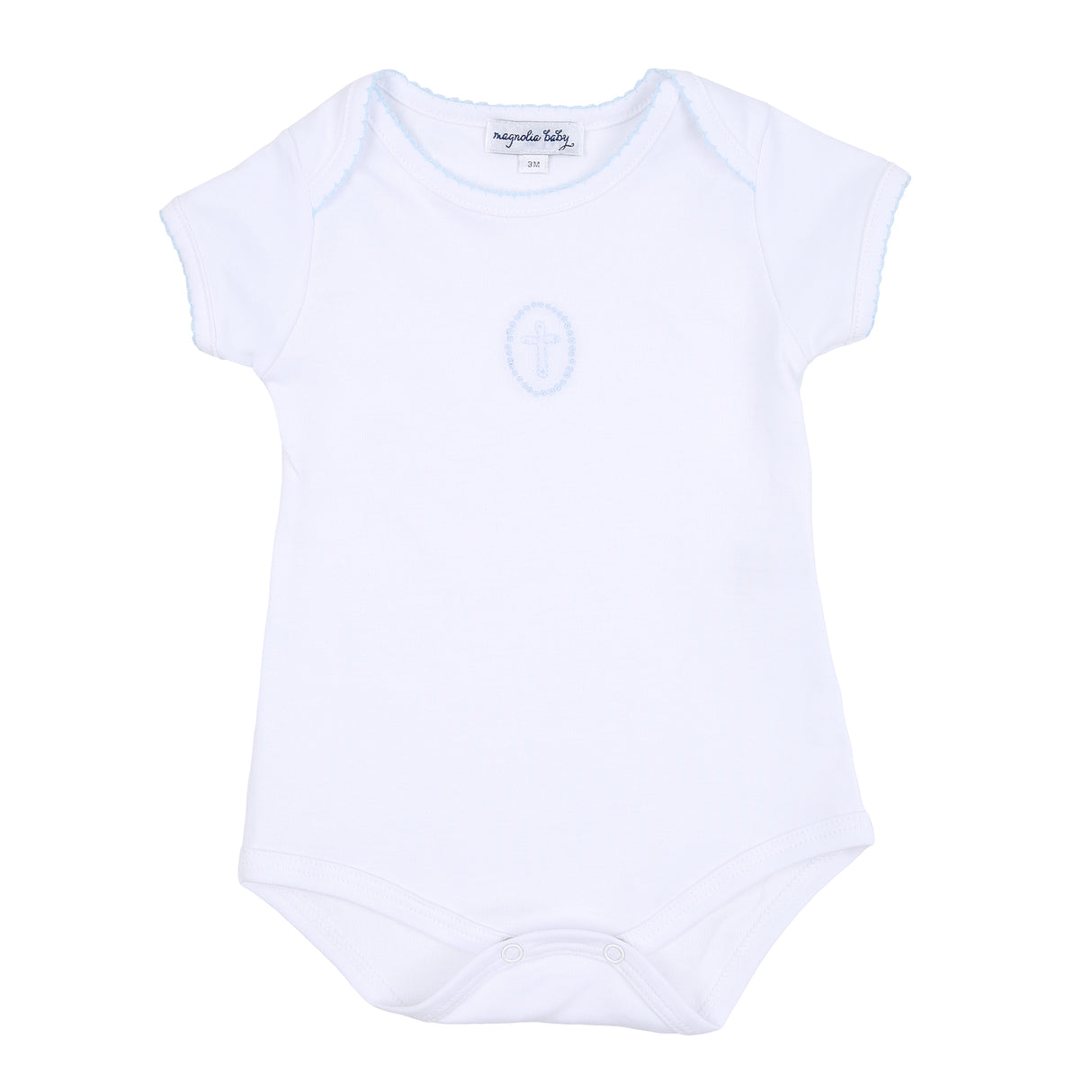 Blessed Embroidered White Bodysuit