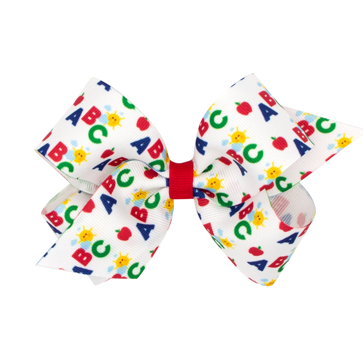 ABC Back to School Grosgrain Hair Bow
