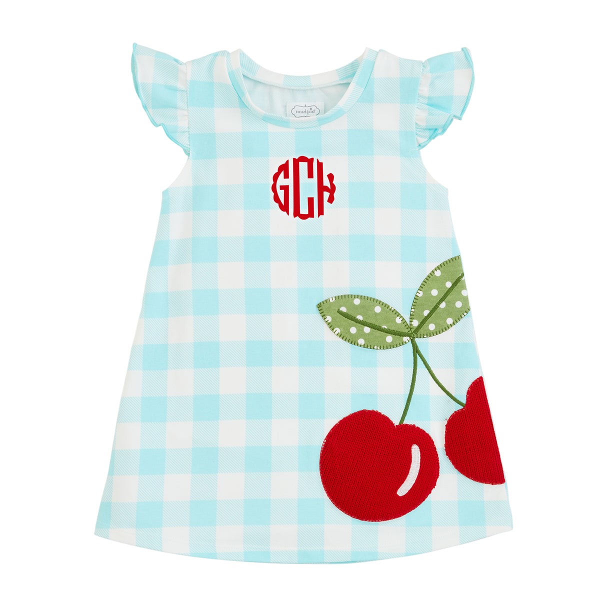 Cherry Knit Check Dress