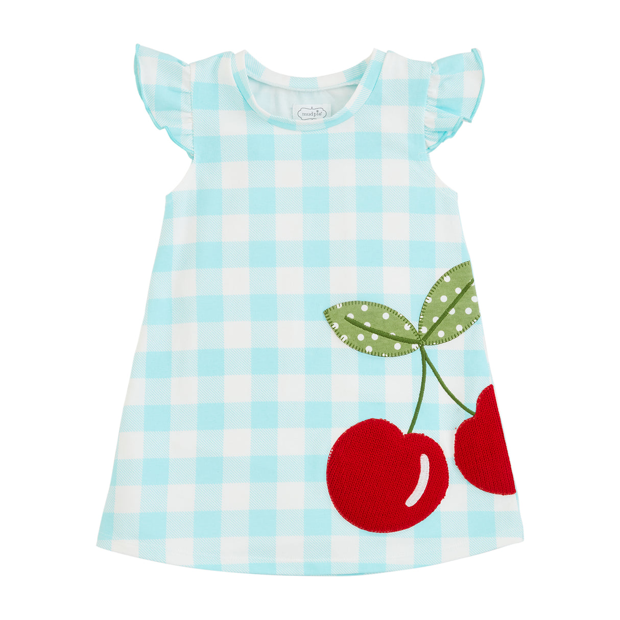 Cherry Knit Check Dress