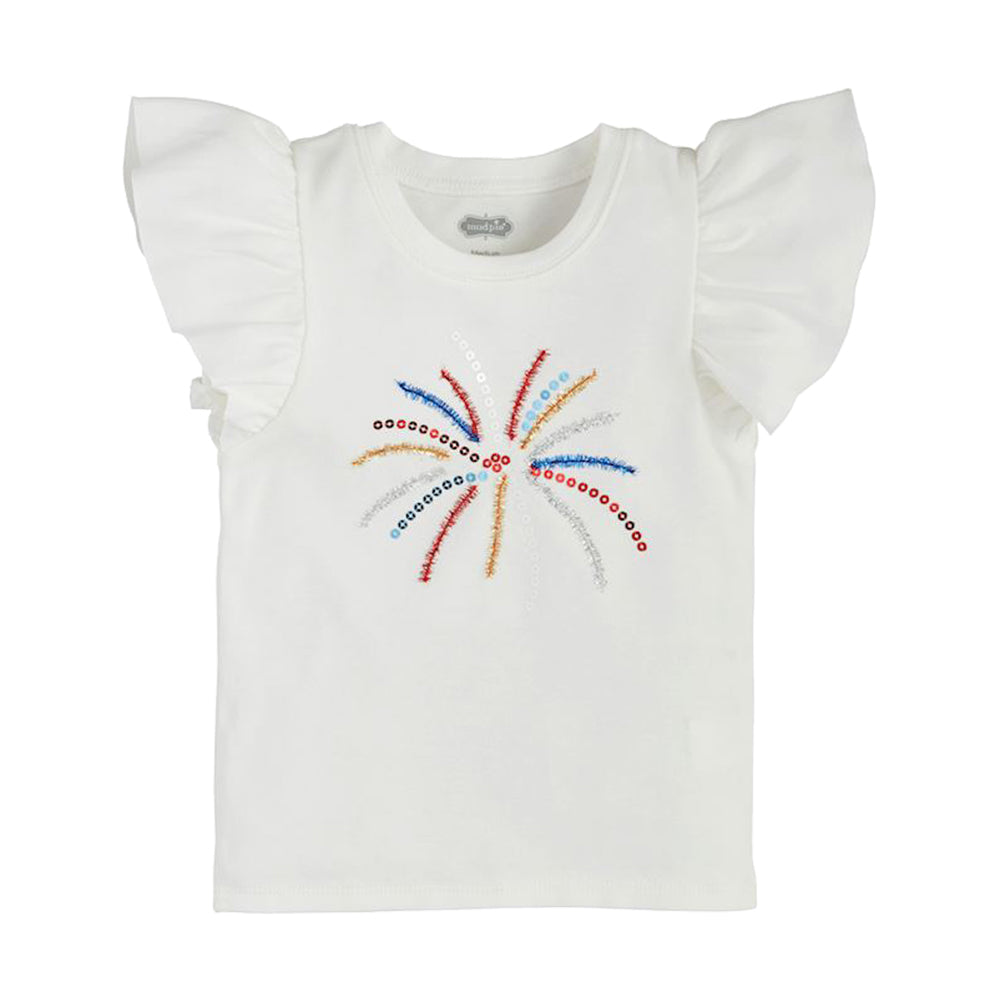 Patriotic Flutter Sleeve Knit Shirt