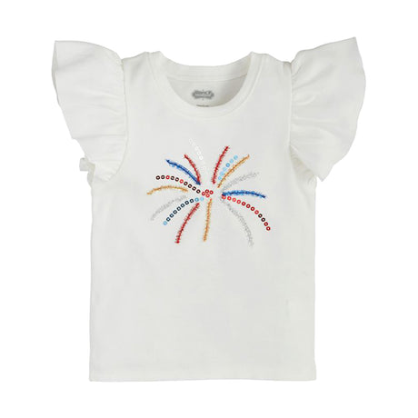 Patriotic Flutter Sleeve Knit Shirt