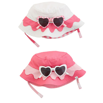Scallop Sun Hat & Sunglasses Sets