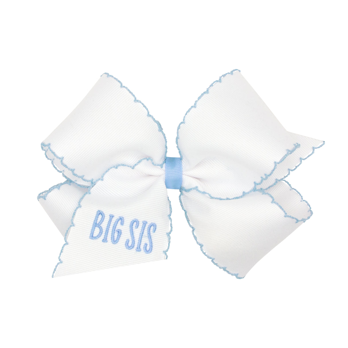Big Sis Embroidered Moonstitch Bow