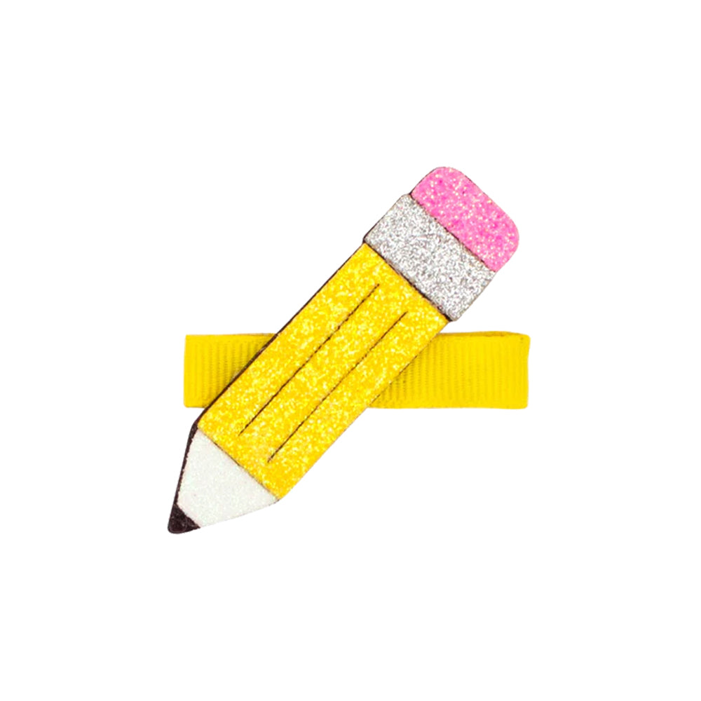 Pencil Glitter Foam Hair Clip