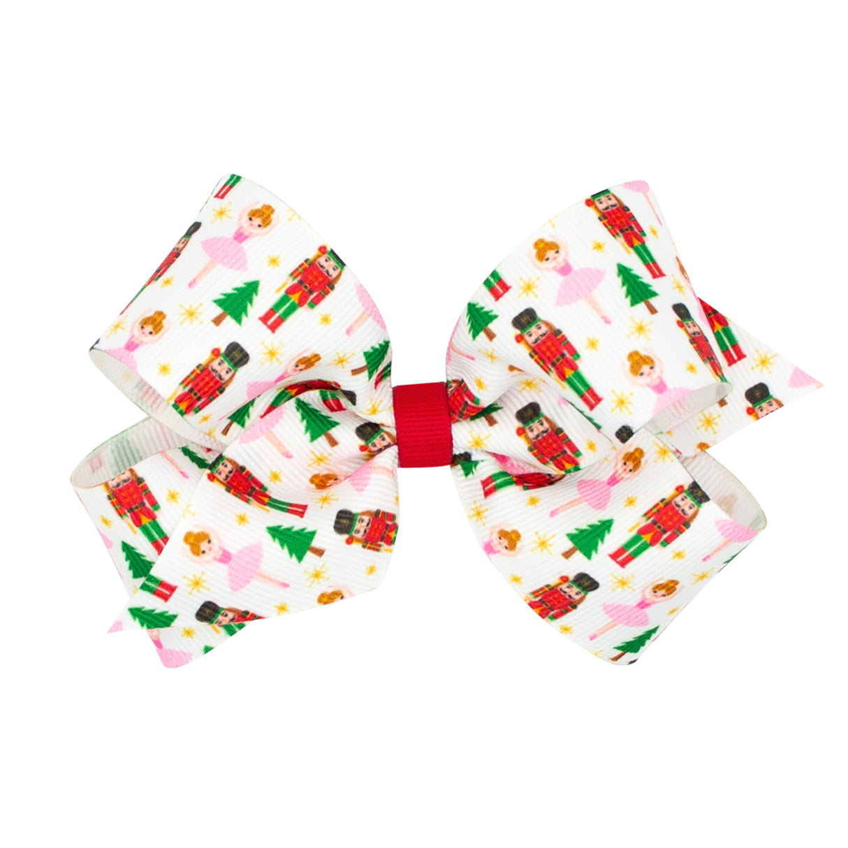 Nutcracker Print Grosgrain Bow