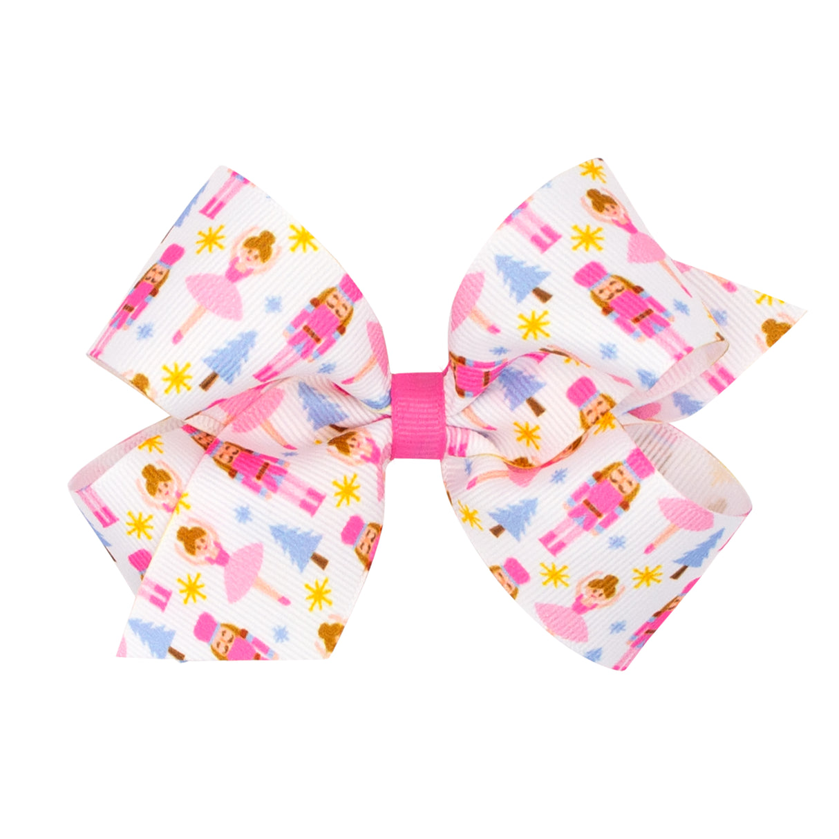 Nutcracker Print Grosgrain Bow