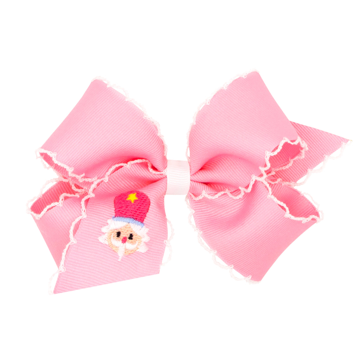 Nutcracker Embroidered Moonstitch Bow
