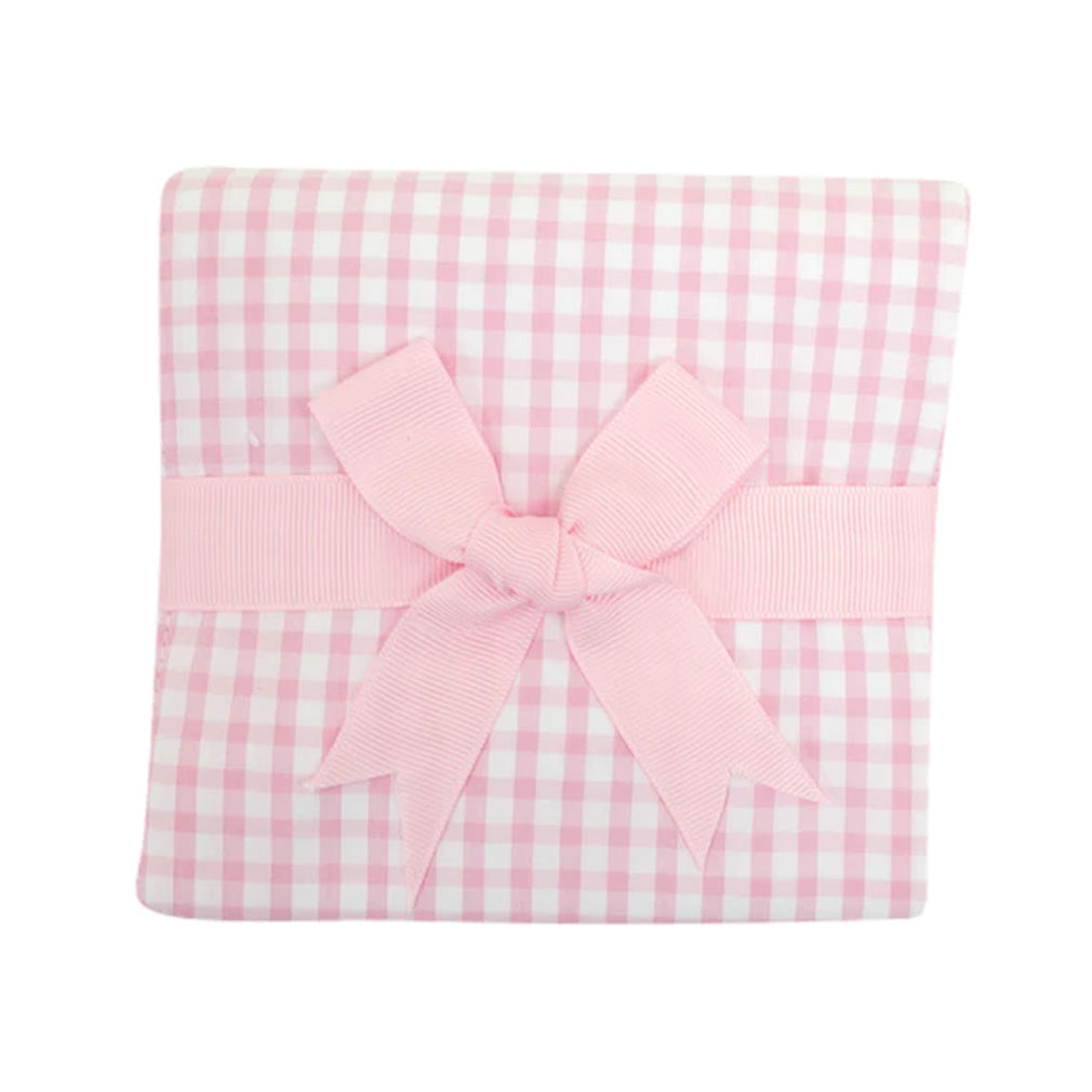Big Check Fabric Burp Cloth