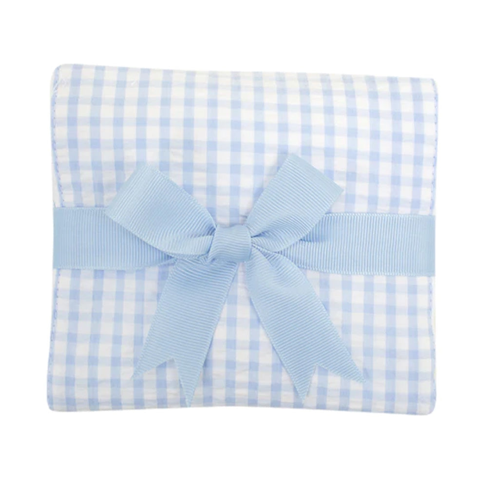 Big Check Fabric Burp Cloth