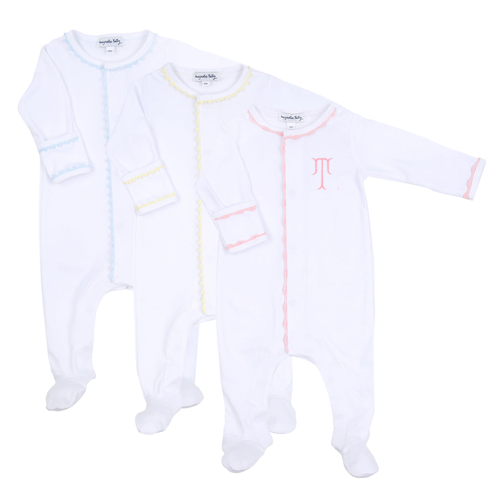 Baby Joy Footie with Crochet Trim