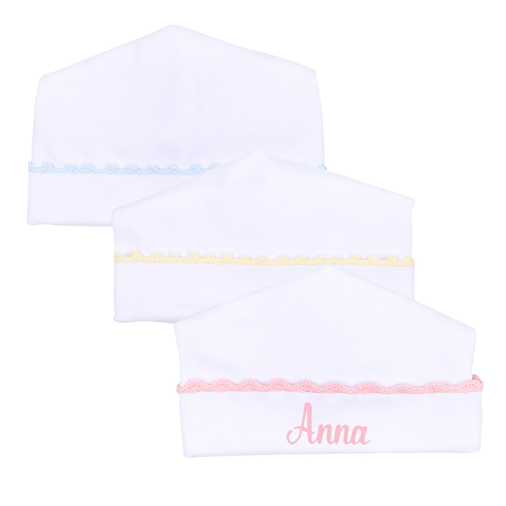 Baby Joy Hat with Crochet Trim