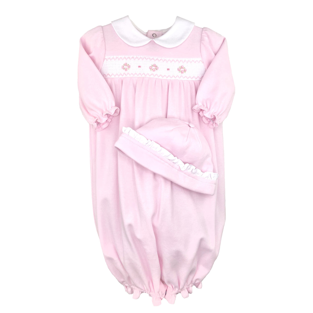 Rosebud Diamond Smocked Dress Pink main image 1