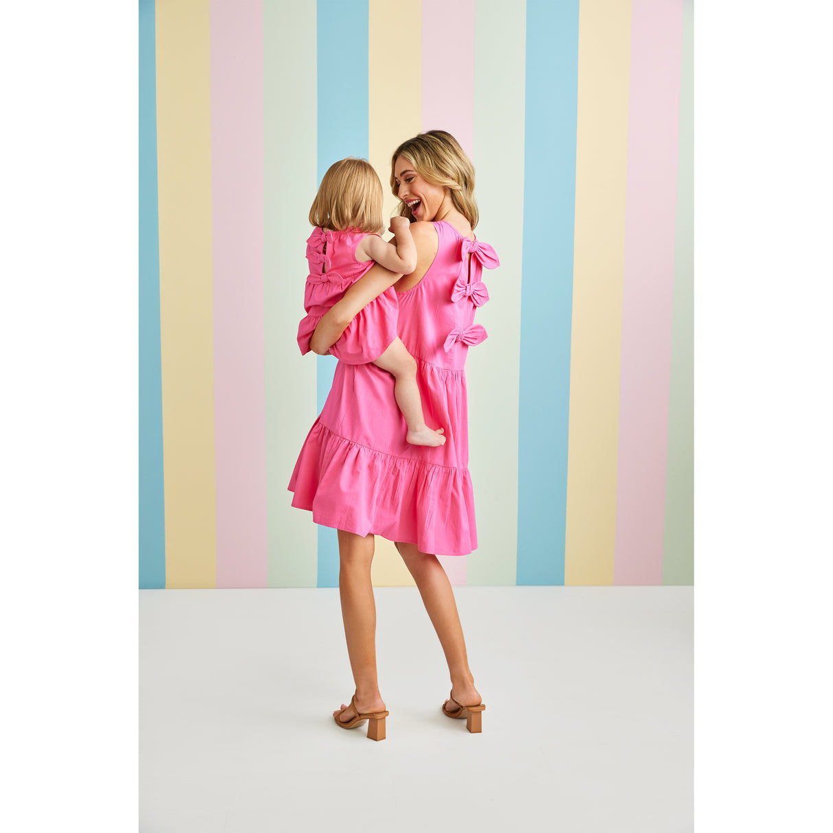 Pink Becker Bow Mom Dress
