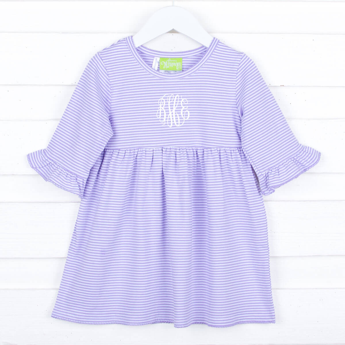 Lavender Stripe Sophia Dress