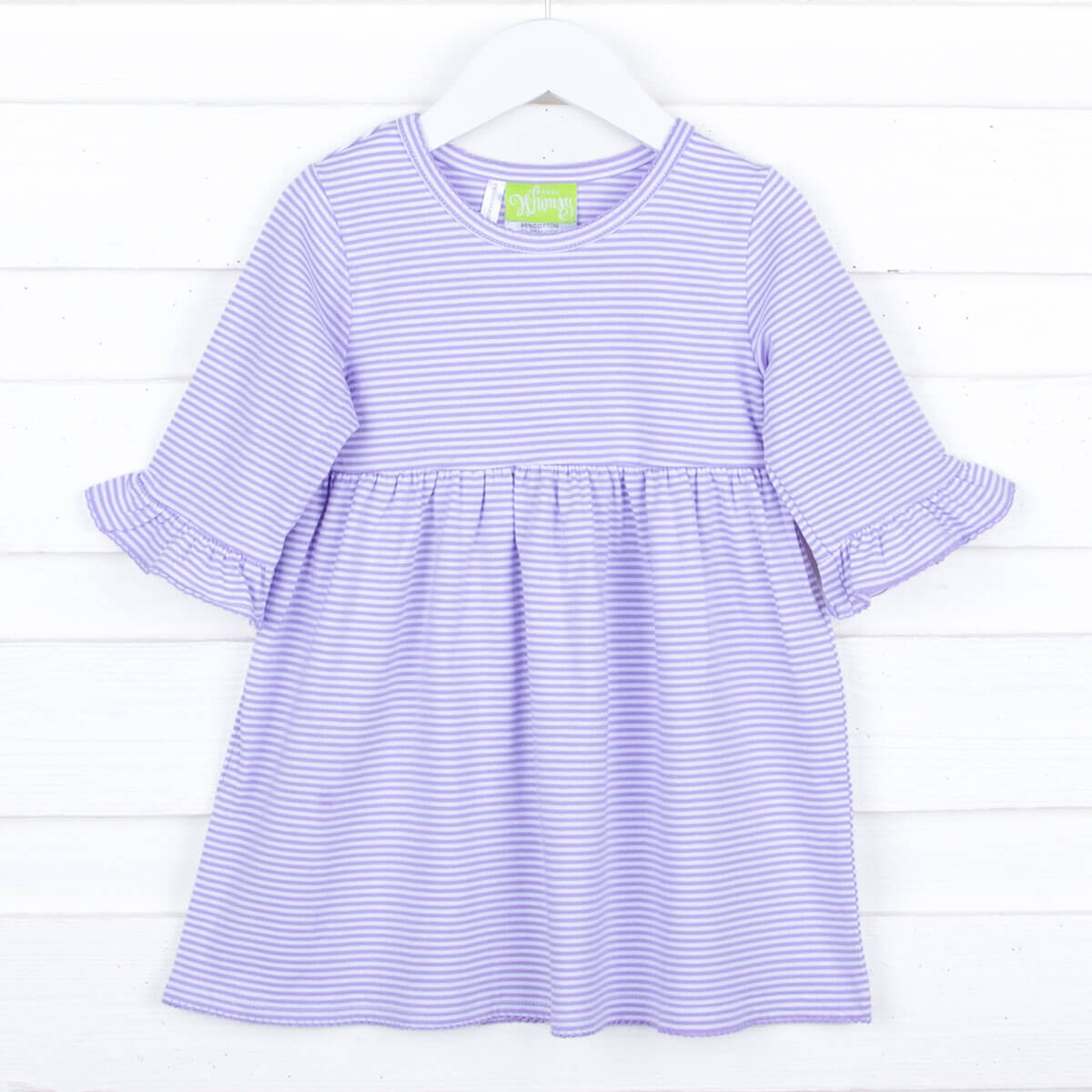 Lavender Stripe Sophia Dress