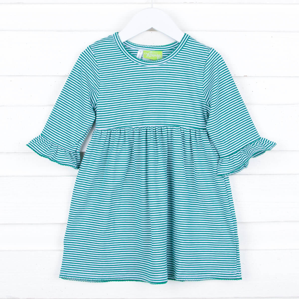 Green Stripe Sophia Dress