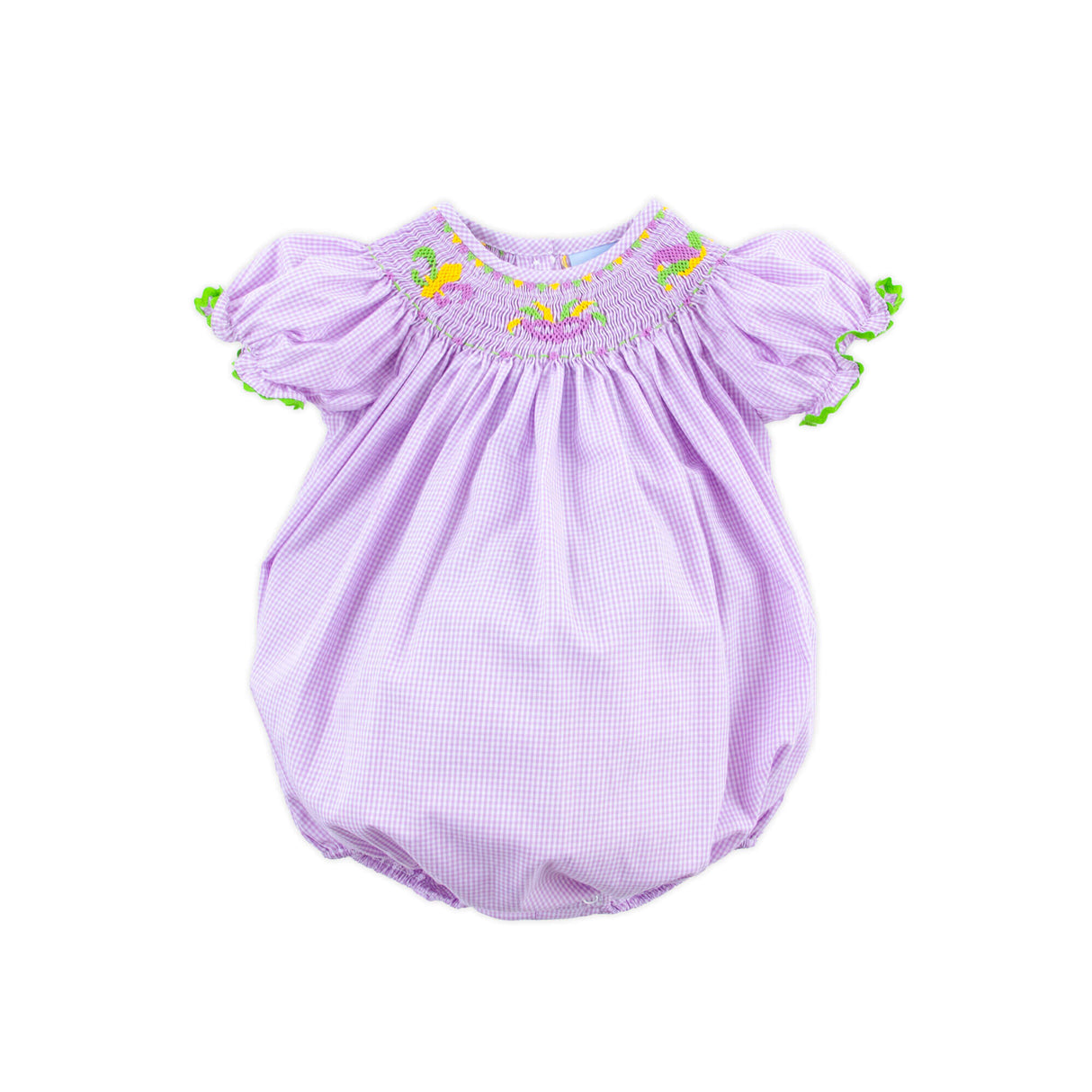 Mardi Gras Purple Smocked Bishop Bubble