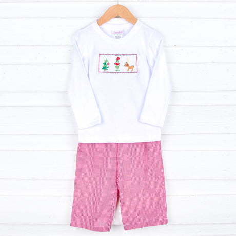 Mr. Grouch Smocked Pant Set