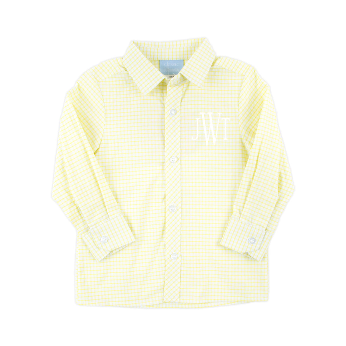 Yellow Windowpane Button Down Shirt