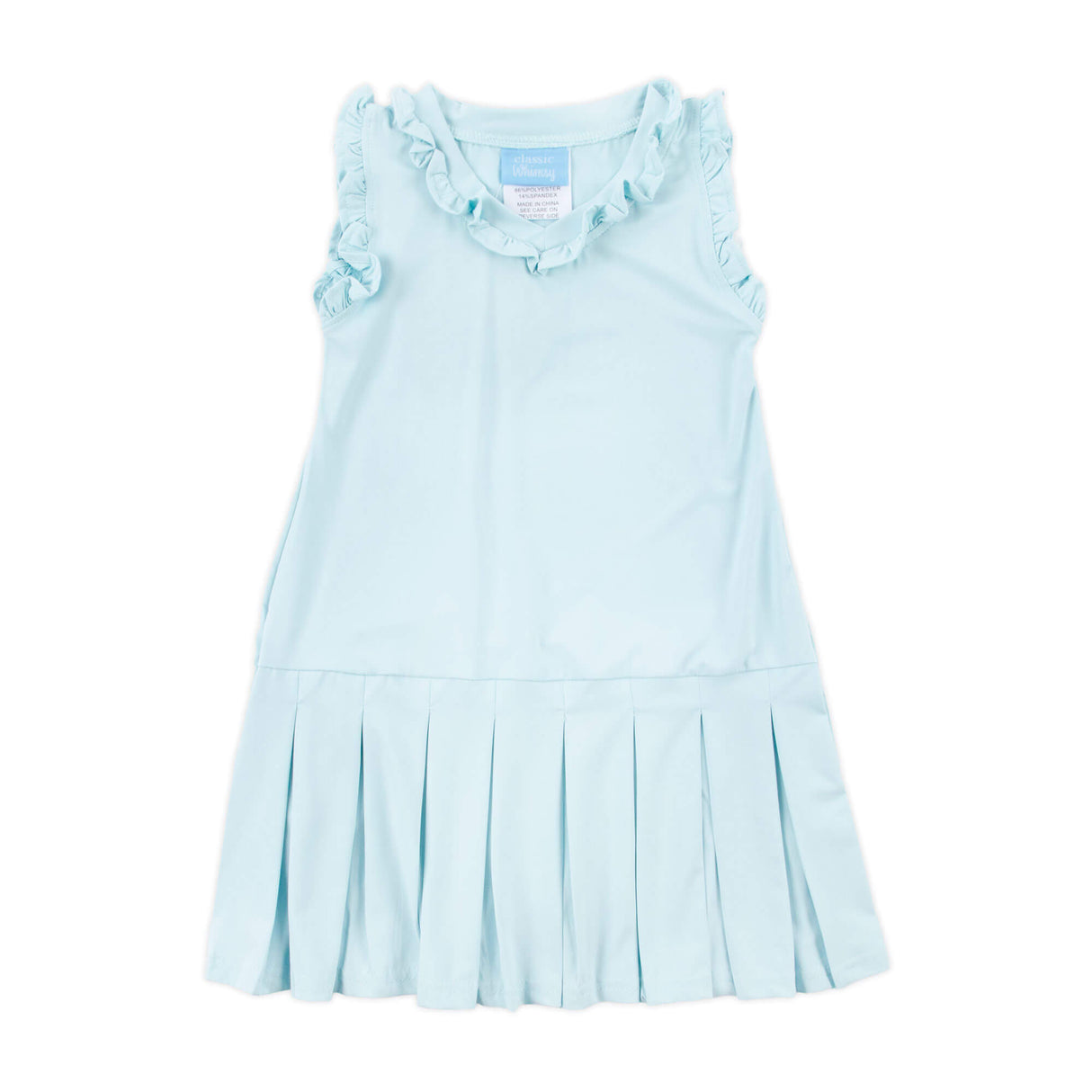 Light Blue Ruffle Tennis Dress