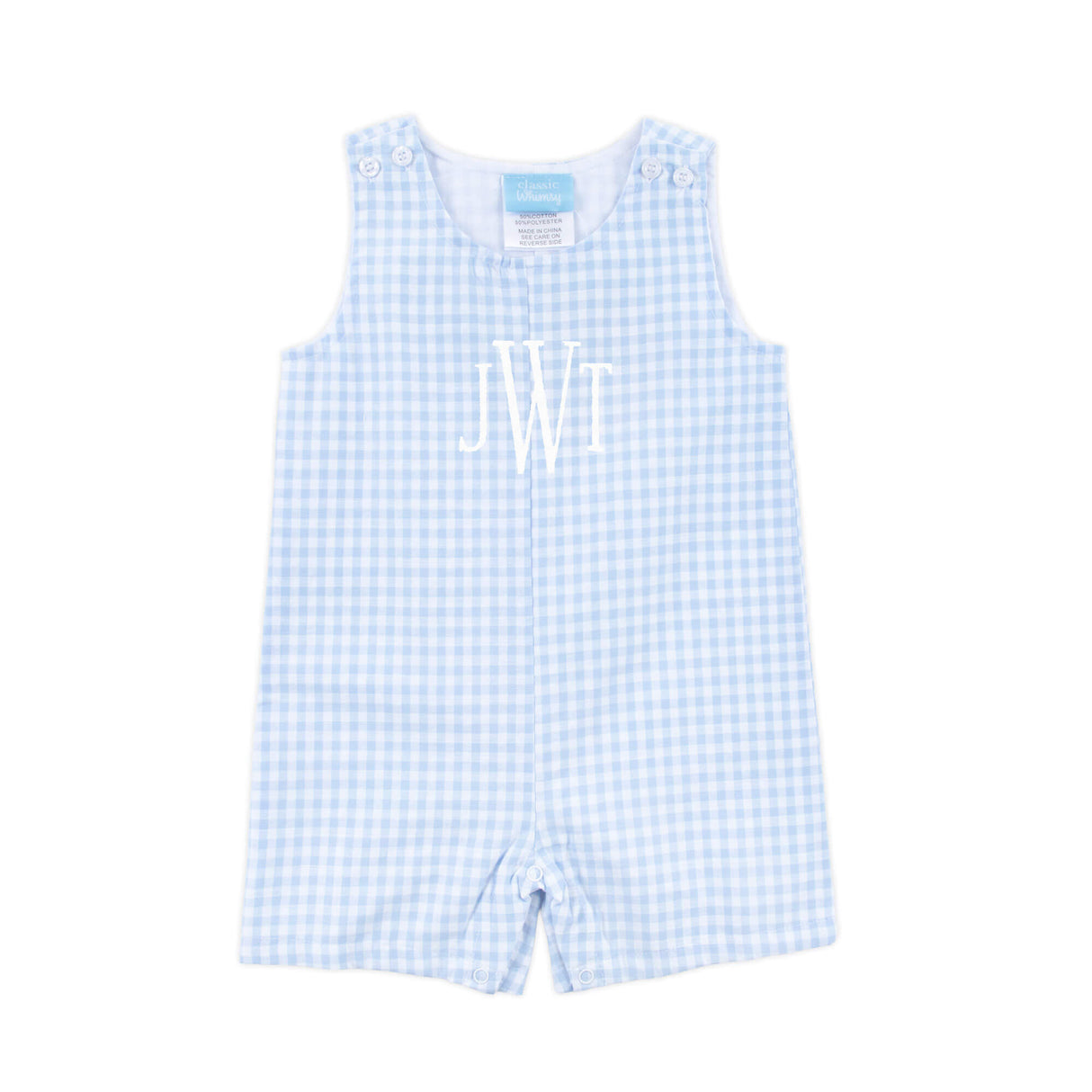 Pastel Blue Gingham Jon Jon