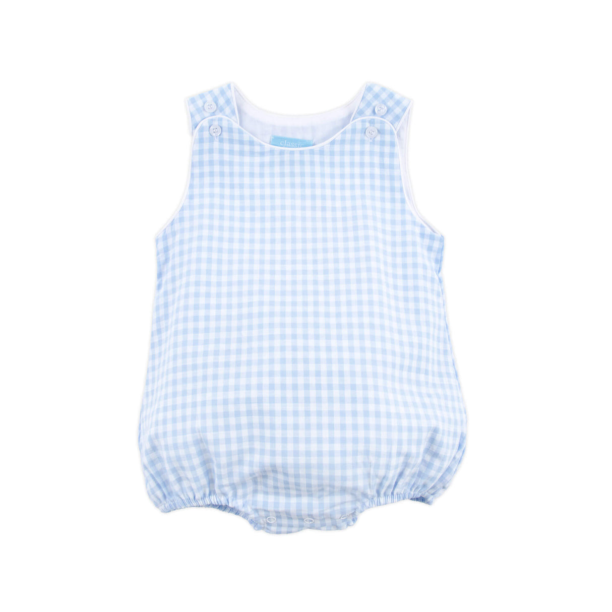 Pastel Blue Gingham Sun Bubble