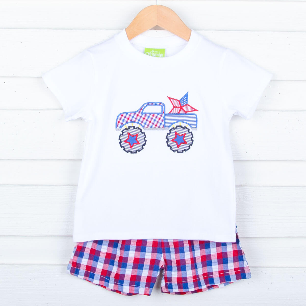 Patriotic Truck Short Set