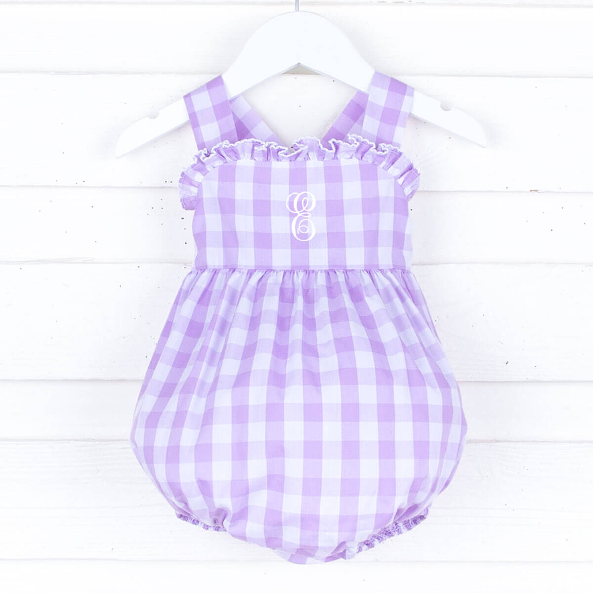 Lavender Check Mia Bubble