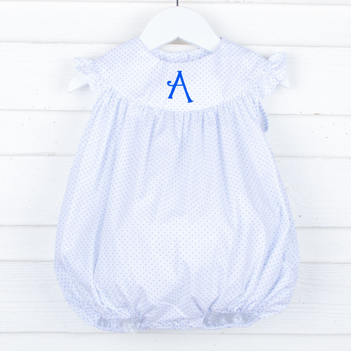 Light Blue Polka Dot Lucy Bubble