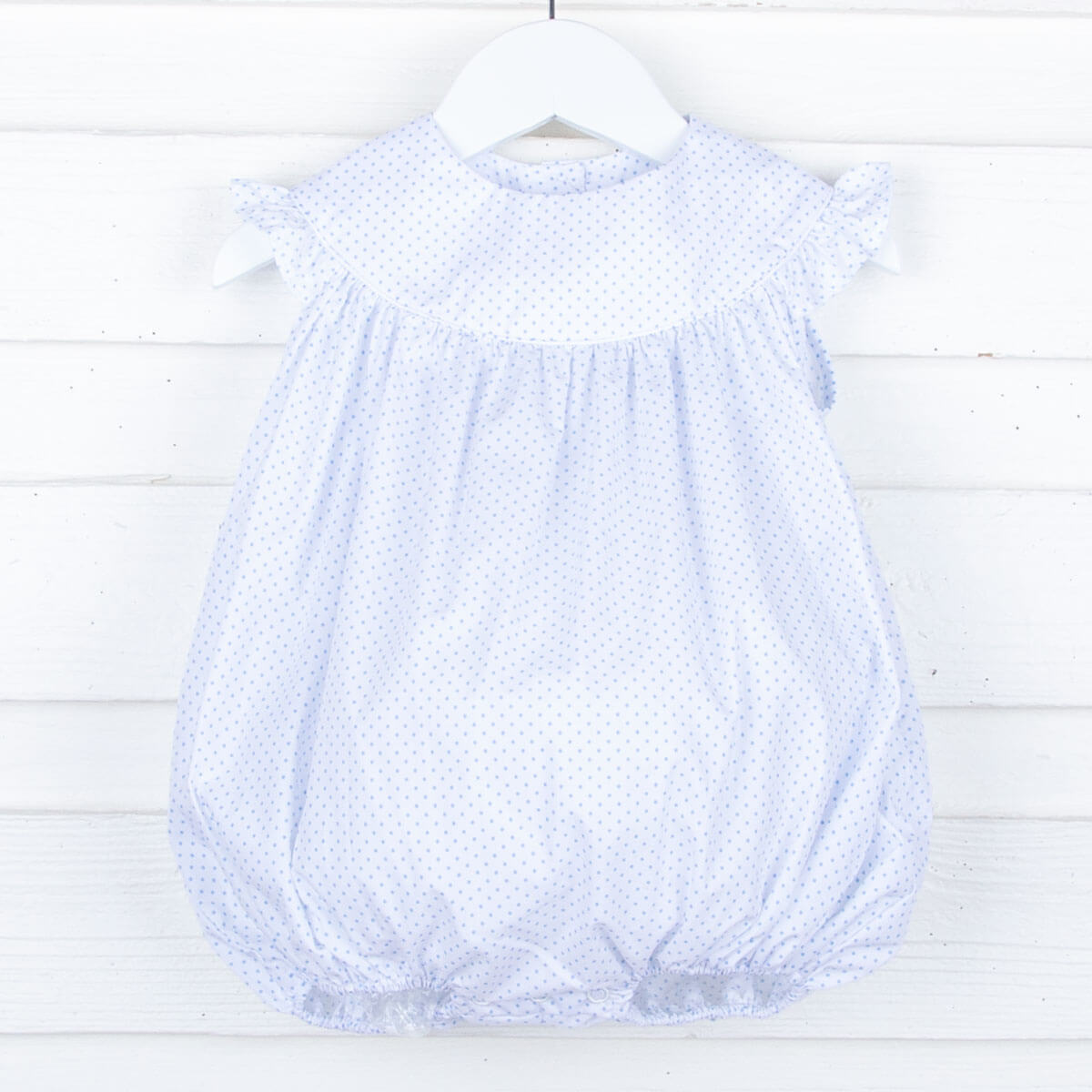 Light Blue Polka Dot Lucy Bubble