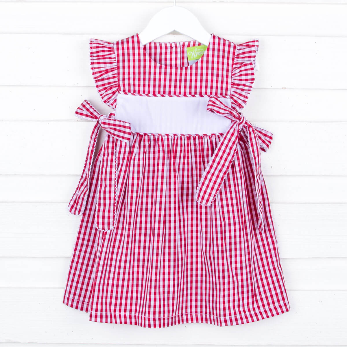 Maroon Gingham Avery Dress