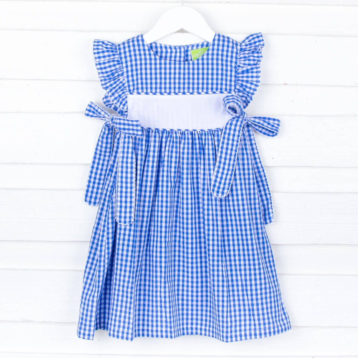 Royal Blue Gingham Avery Dress
