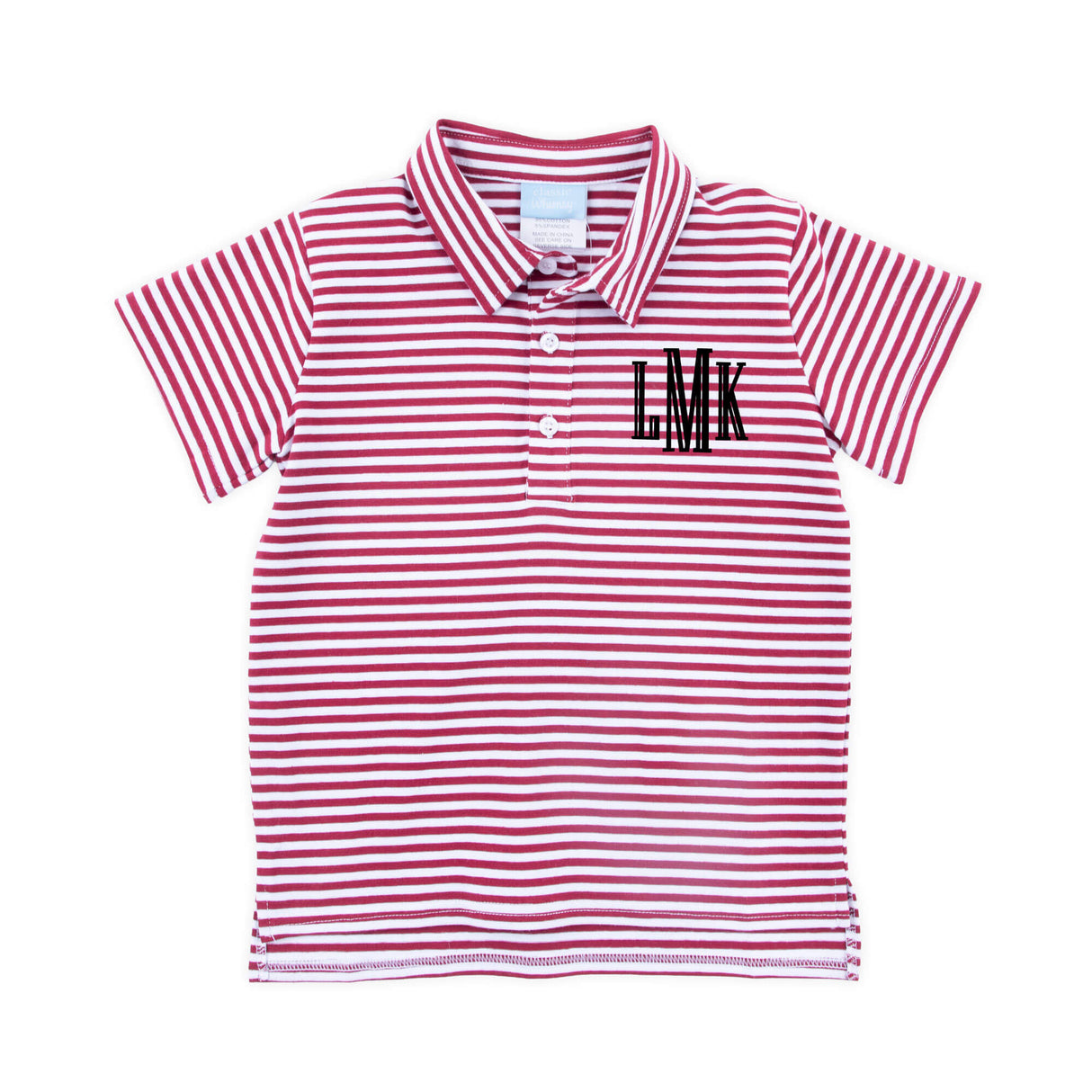 Maroon Stripe Polo